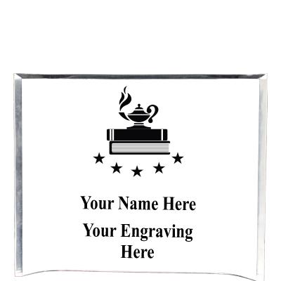 7"X5" YOUR LOGO CURVA ACRYLIC