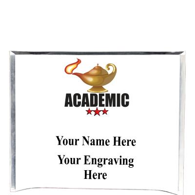 7"X5" YOUR LOGO CURVA ACRYLIC