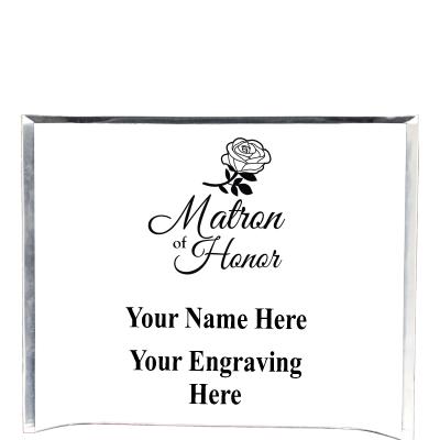 7"X5" YOUR LOGO CURVA ACRYLIC