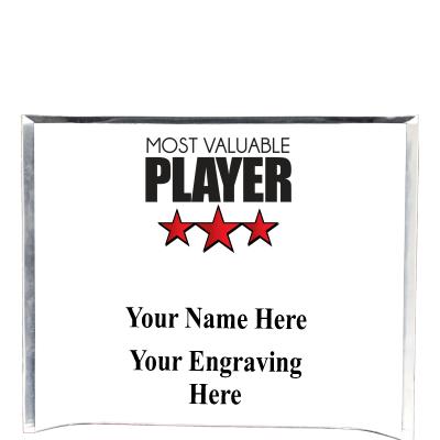 7"X5" YOUR LOGO CURVA ACRYLIC