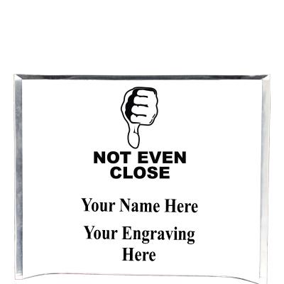 7"X5" YOUR LOGO CURVA ACRYLIC