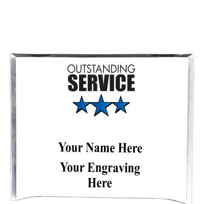 7"X5" YOUR LOGO CURVA ACRYLIC