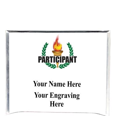 7"X5" YOUR LOGO CURVA ACRYLIC