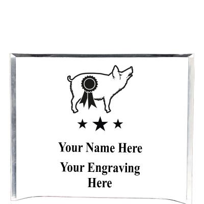 7"X5" YOUR LOGO CURVA ACRYLIC