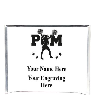 7"X5" YOUR LOGO CURVA ACRYLIC