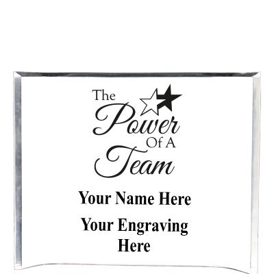 7"X5" YOUR LOGO CURVA ACRYLIC