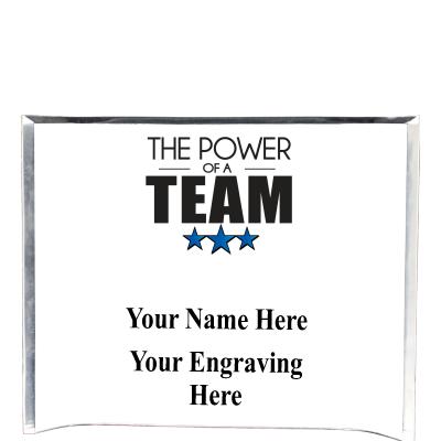 7"X5" YOUR LOGO CURVA ACRYLIC