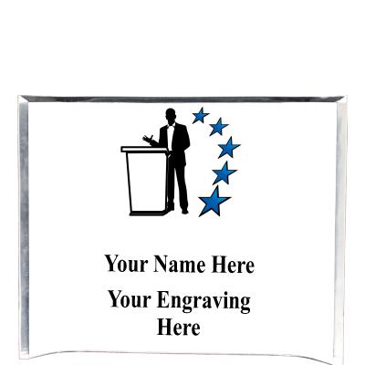 7"X5" YOUR LOGO CURVA ACRYLIC