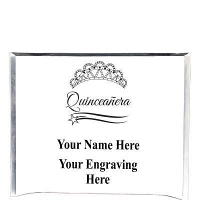 7"X5" YOUR LOGO CURVA ACRYLIC