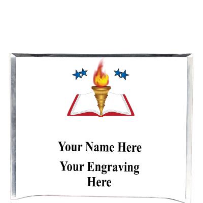 7"X5" YOUR LOGO CURVA ACRYLIC