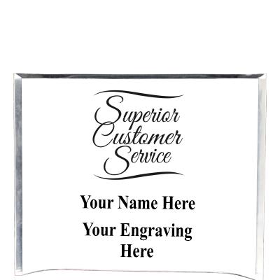 7"X5" YOUR LOGO CURVA ACRYLIC