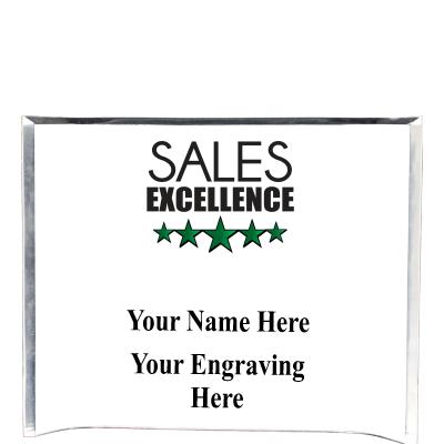 7"X5" YOUR LOGO CURVA ACRYLIC