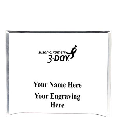 7"X5" YOUR LOGO CURVA ACRYLIC