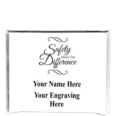 7"X5" YOUR LOGO CURVA ACRYLIC