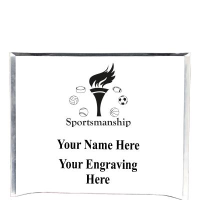 7"X5" YOUR LOGO CURVA ACRYLIC