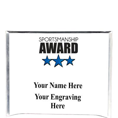 7"X5" YOUR LOGO CURVA ACRYLIC