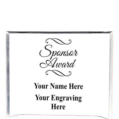 7"X5" YOUR LOGO CURVA ACRYLIC