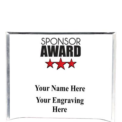 7"X5" YOUR LOGO CURVA ACRYLIC