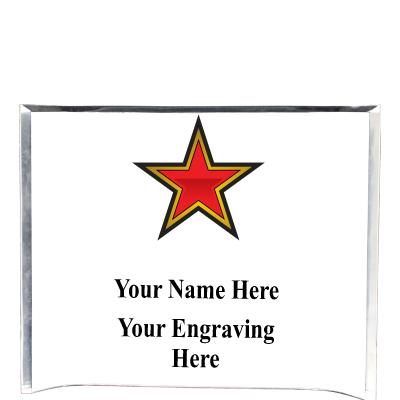 7"X5" YOUR LOGO CURVA ACRYLIC