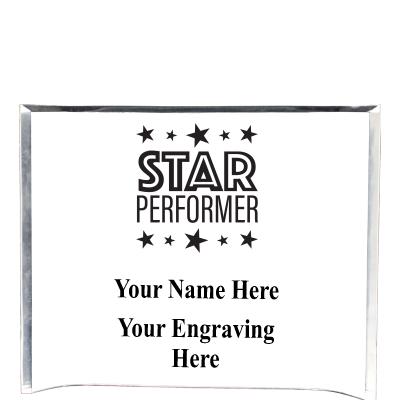 7"X5" YOUR LOGO CURVA ACRYLIC