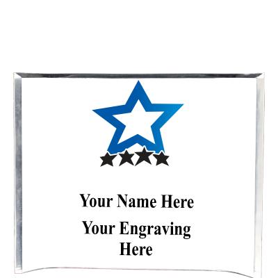 7"X5" YOUR LOGO CURVA ACRYLIC