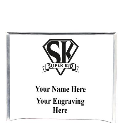 7"X5" YOUR LOGO CURVA ACRYLIC