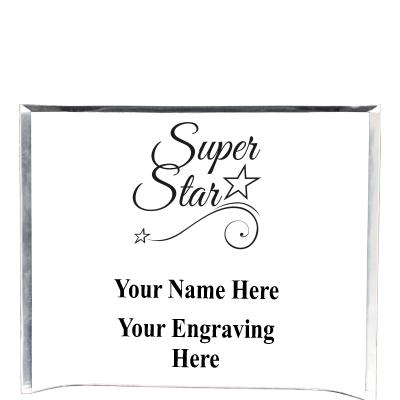 7"X5" YOUR LOGO CURVA ACRYLIC