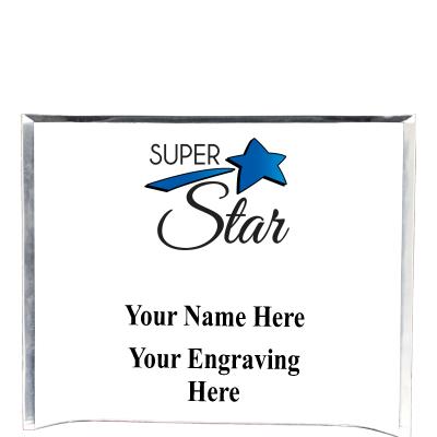 7"X5" YOUR LOGO CURVA ACRYLIC