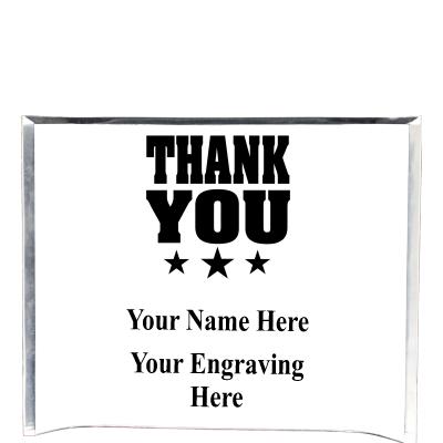 7"X5" YOUR LOGO CURVA ACRYLIC