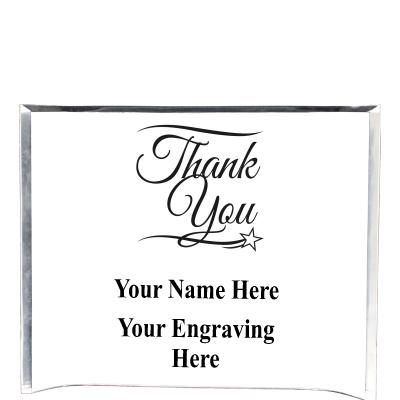 7"X5" YOUR LOGO CURVA ACRYLIC