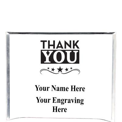 7"X5" YOUR LOGO CURVA ACRYLIC