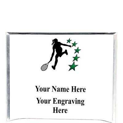 7"X5" YOUR LOGO CURVA ACRYLIC