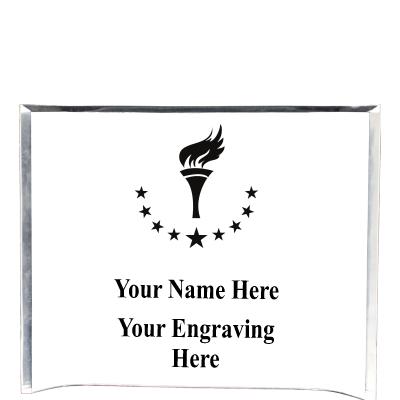 7"X5" YOUR LOGO CURVA ACRYLIC