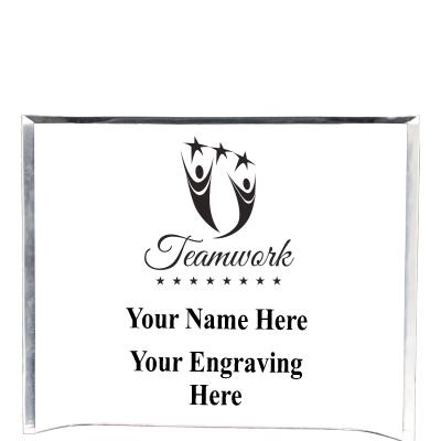 7"X5" YOUR LOGO CURVA ACRYLIC