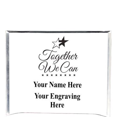 7"X5" YOUR LOGO CURVA ACRYLIC