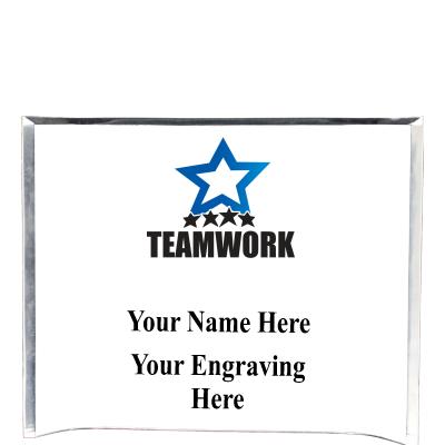 7"X5" YOUR LOGO CURVA ACRYLIC