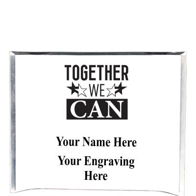 7"X5" YOUR LOGO CURVA ACRYLIC