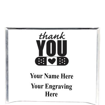 7"X5" YOUR LOGO CURVA ACRYLIC