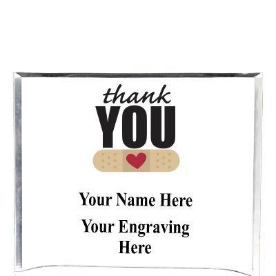 7"X5" YOUR LOGO CURVA ACRYLIC