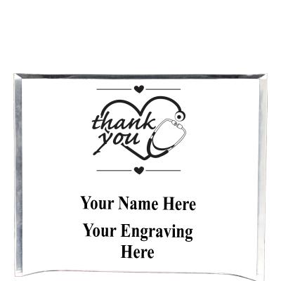 7"X5" YOUR LOGO CURVA ACRYLIC