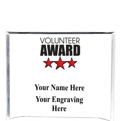 7"X5" YOUR LOGO CURVA ACRYLIC