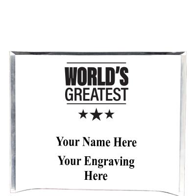 7"X5" YOUR LOGO CURVA ACRYLIC