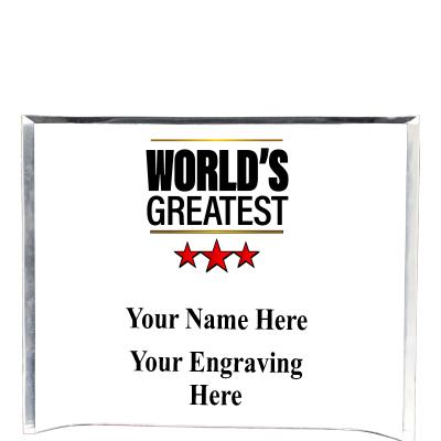 7"X5" YOUR LOGO CURVA ACRYLIC