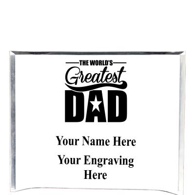 7"X5" YOUR LOGO CURVA ACRYLIC