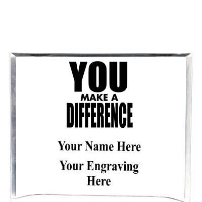 7"X5" YOUR LOGO CURVA ACRYLIC