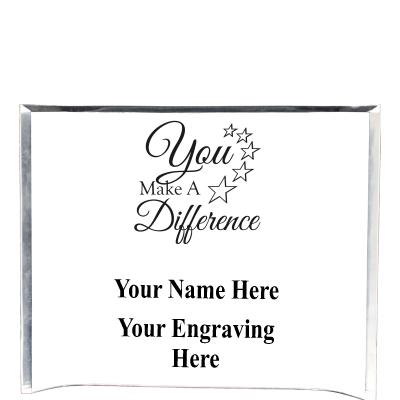 7"X5" YOUR LOGO CURVA ACRYLIC