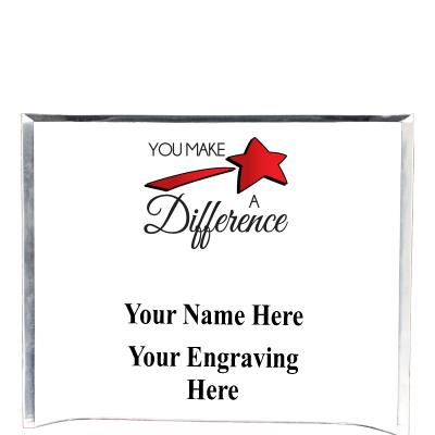 7"X5" YOUR LOGO CURVA ACRYLIC