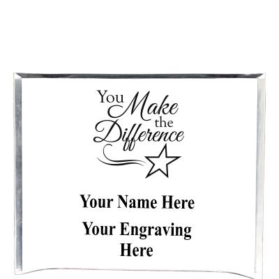 7"X5" YOUR LOGO CURVA ACRYLIC