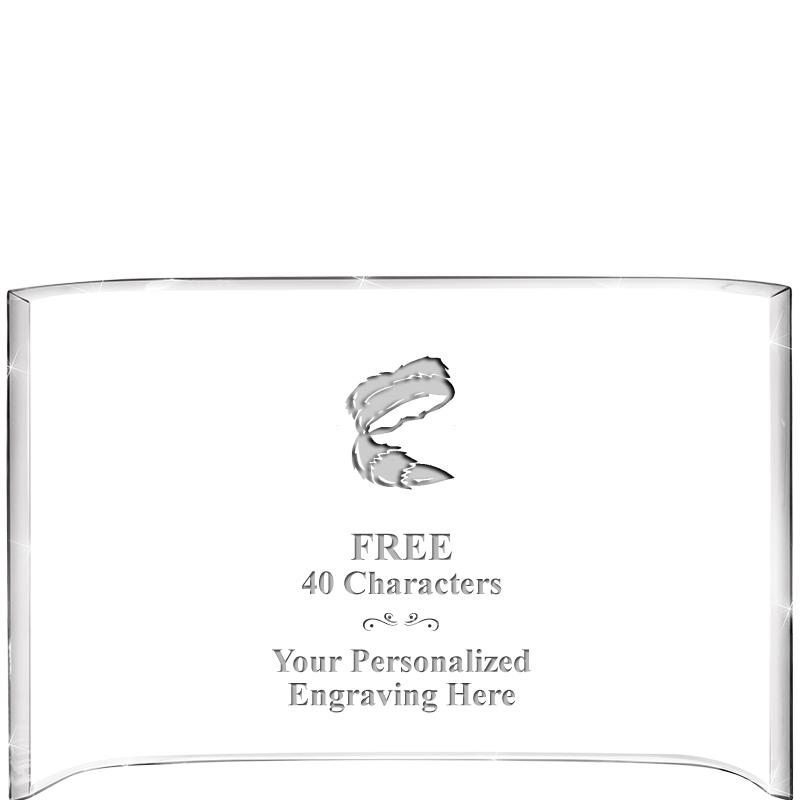 7 3/4"X 5" CURVA ACRYLIC