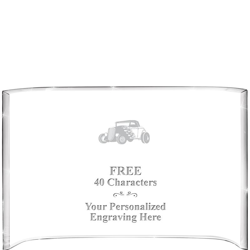 7 3/4"X 5" CURVA ACRYLIC